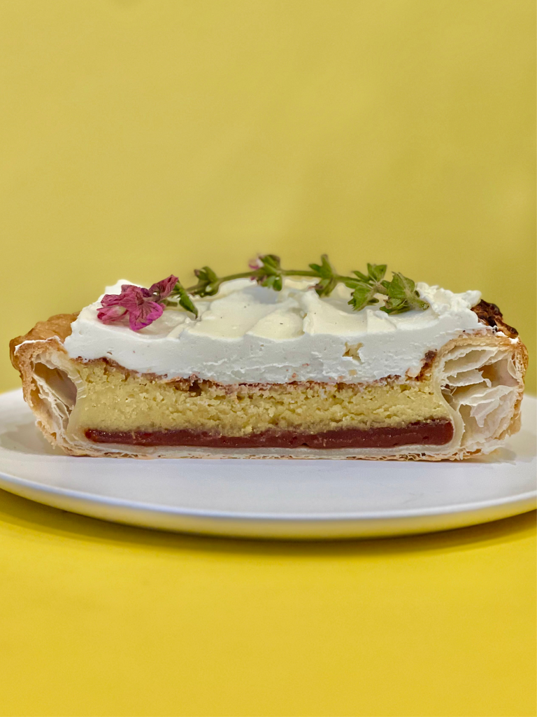 🌽 Corn & Guava Pie with Cheese Whip